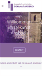 Mobile Screenshot of ansbach-evangelisch.de